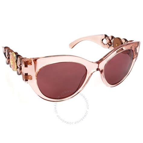 Versace Dark Violet Cat Eye Ladies Sunglasses VE4408 533969 52